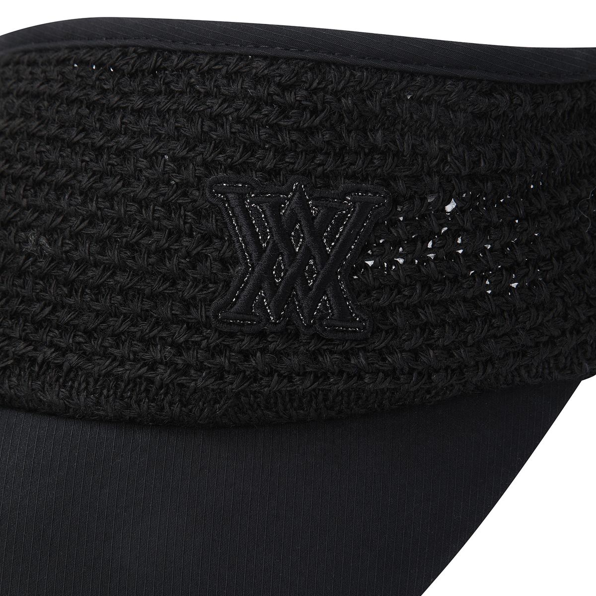 어뉴골프(ANEW GOLF) WOMEN PAISLEY RAFFIA CAP_BK