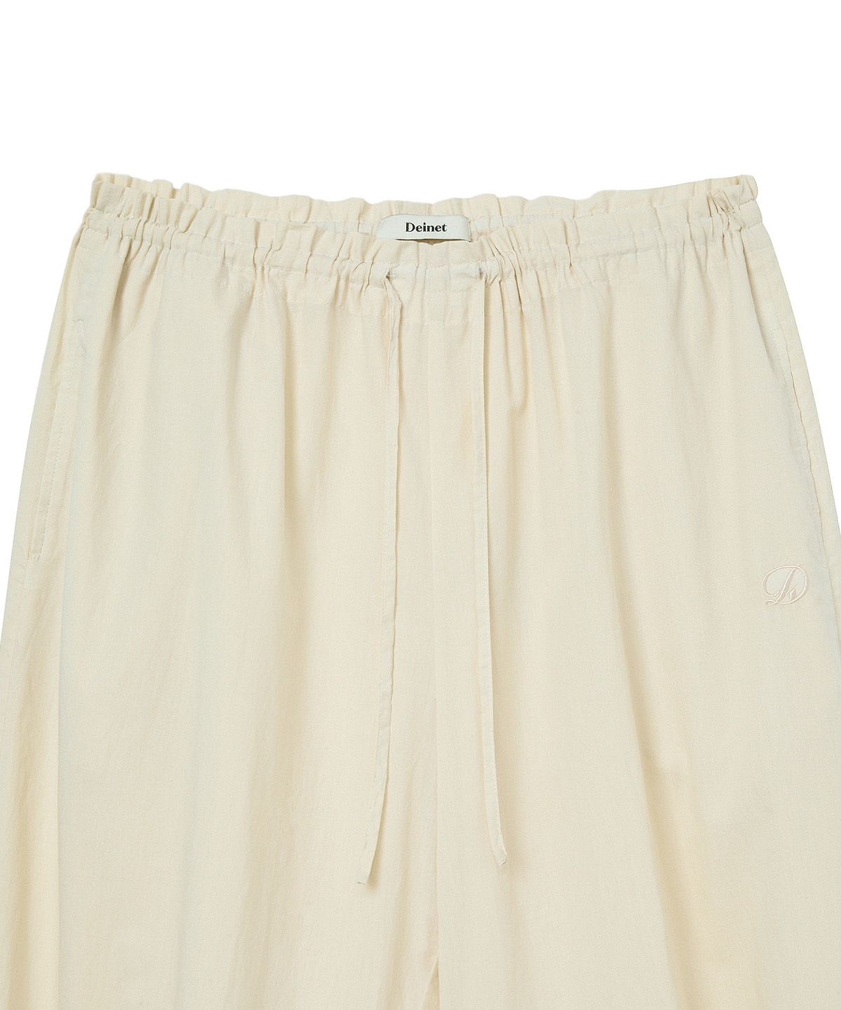 다이닛(DEINET) LACE DETAILED BALLOON PANTS IN OATMEAL