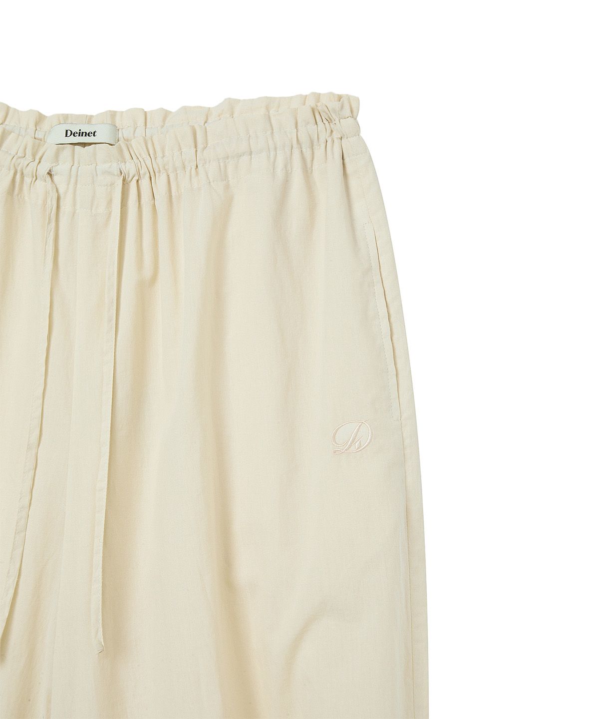 다이닛(DEINET) LACE DETAILED BALLOON PANTS IN OATMEAL