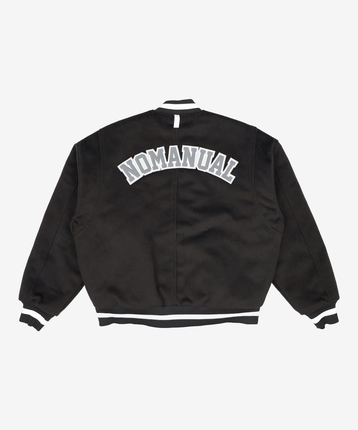 노매뉴얼(NOMANUAL) TAYLOR VARSITY JACKET - BLACK M