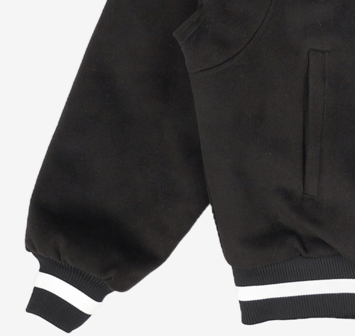노매뉴얼(NOMANUAL) TAYLOR VARSITY JACKET - BLACK M