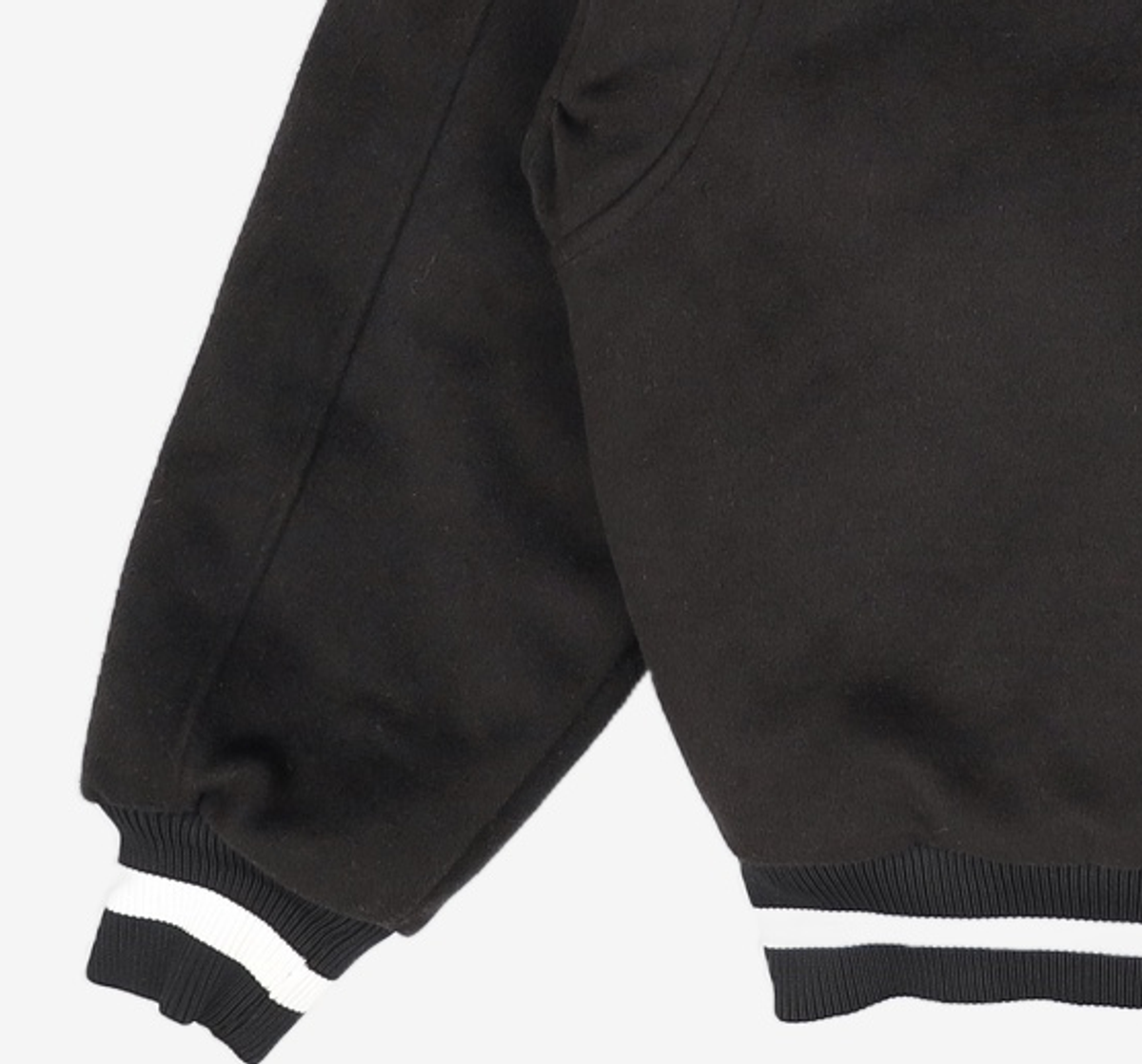 노매뉴얼(NOMANUAL) TAYLOR VARSITY JACKET - BLACK M