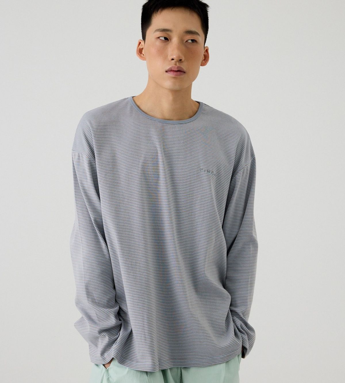 핀카(FINCA) GR 트윈 홈웨어 파자마 셋업_민트 그레이&민트 2Sizes
