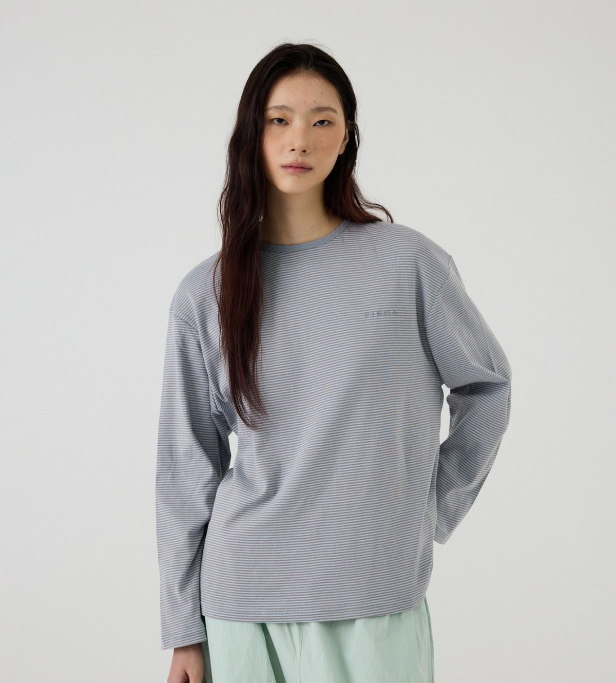핀카(FINCA) GR 트윈 홈웨어 파자마 셋업_민트 그레이&민트 2Sizes