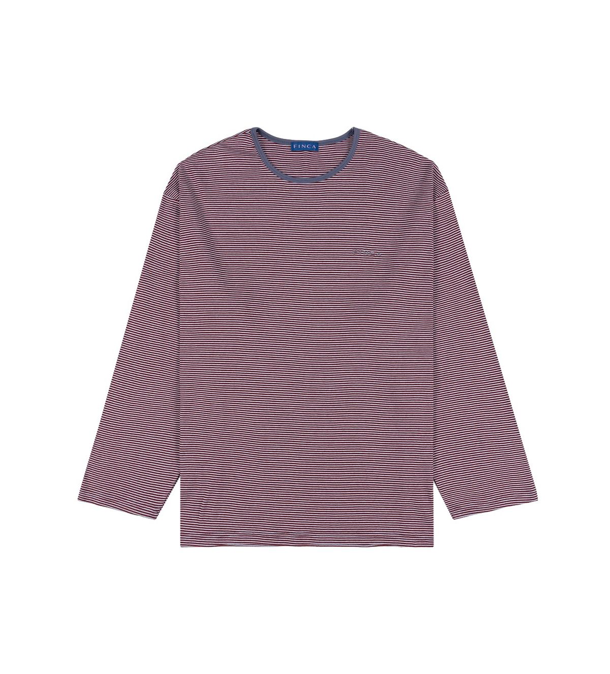 핀카(FINCA) RE 트윈 슬리브 티셔츠_와인 민트 스트라이프 2Sizes