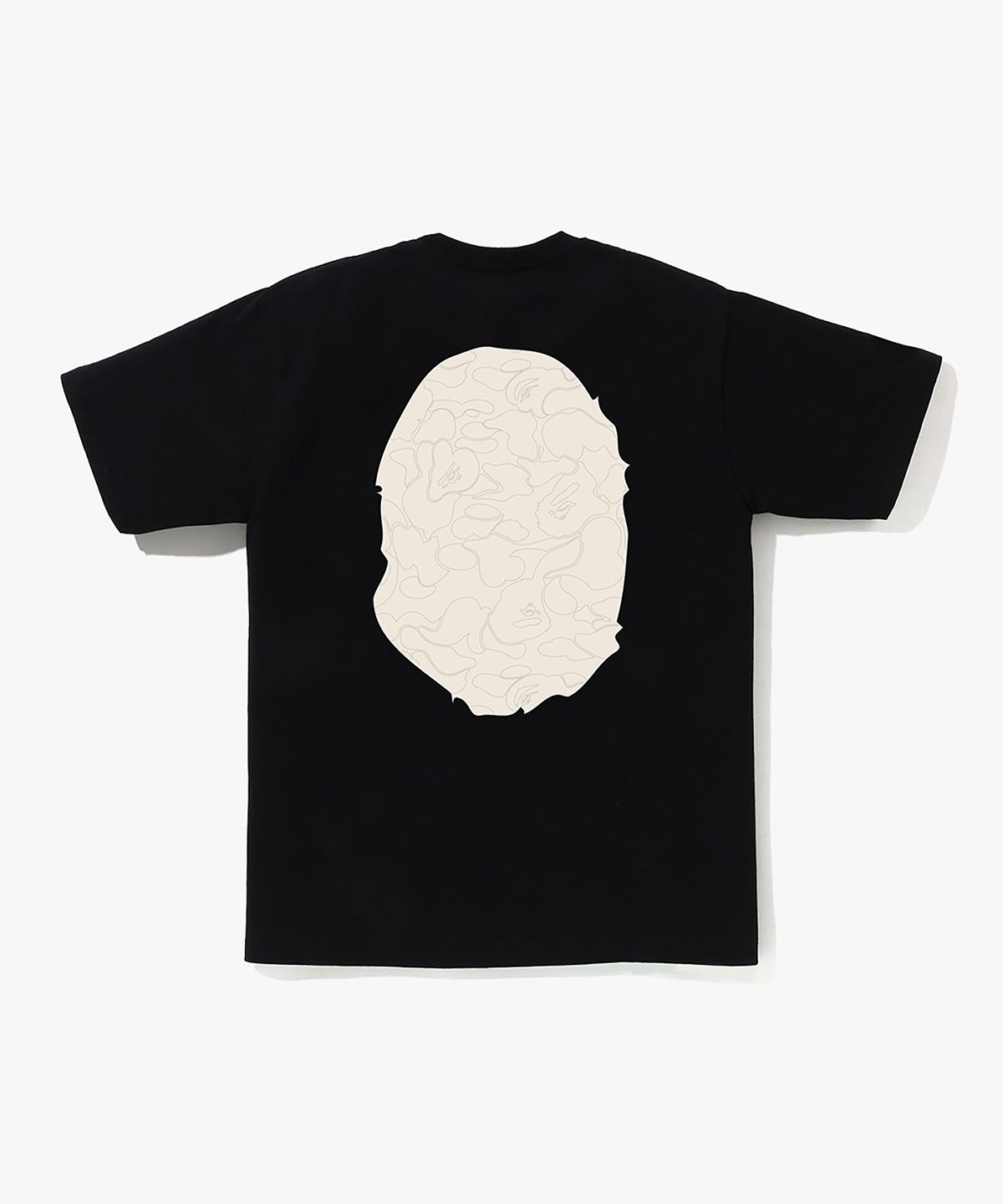 베이프(BAPE) 라인 카모 빅 에이프 헤드 티셔츠(M) BLACK