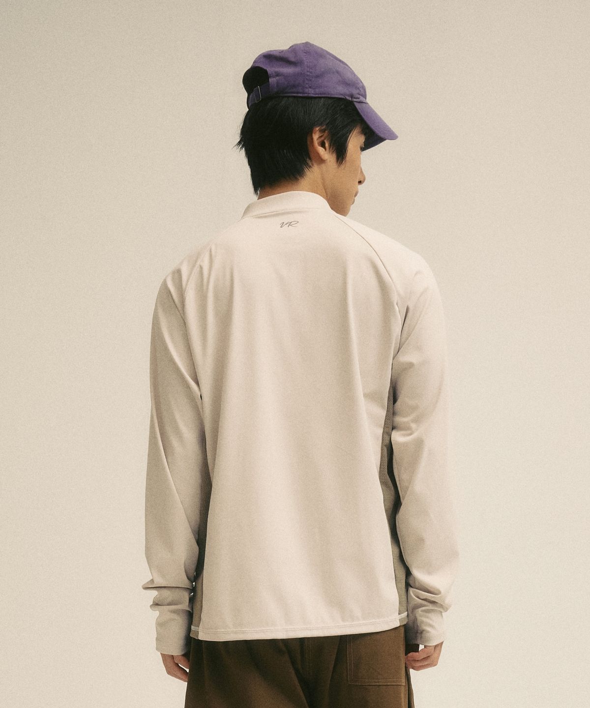 빌라레이(VILLA RAY) 릴렉스 핏 남성 집업 래쉬가드 - 베이지