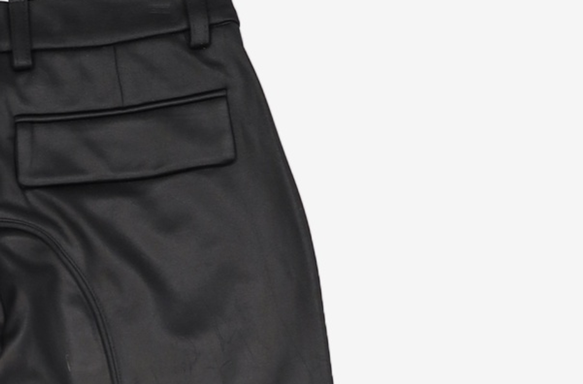 트리밍버드(TREEMINGBIRD) Suede Piping Classic Set-up Pants [ Charcoal ] 1