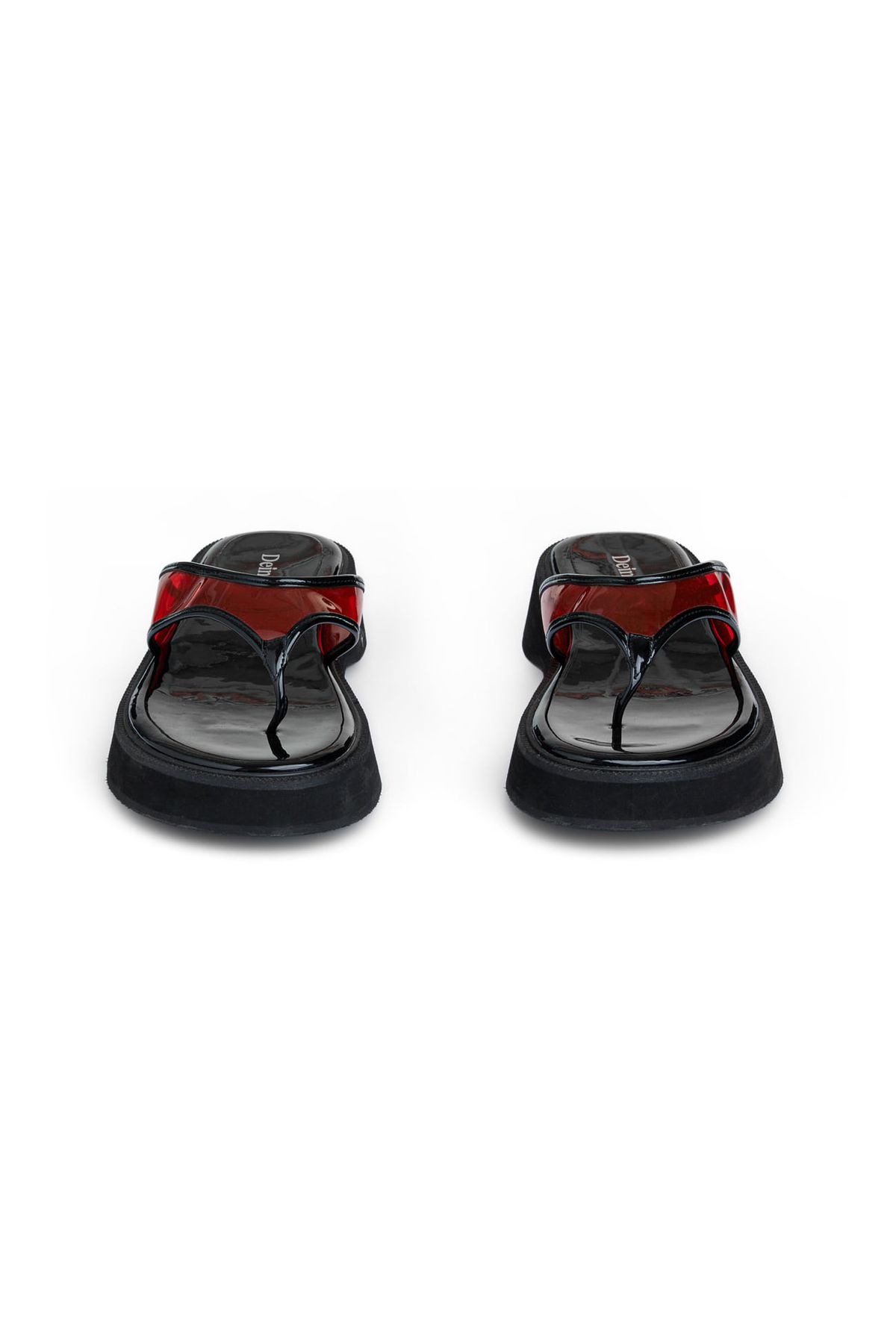 다이닛(DEINET) JELLY FLIP FLOP IN RED
