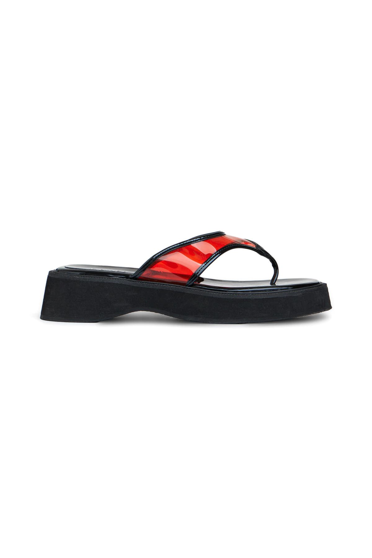 다이닛(DEINET) JELLY FLIP FLOP IN RED