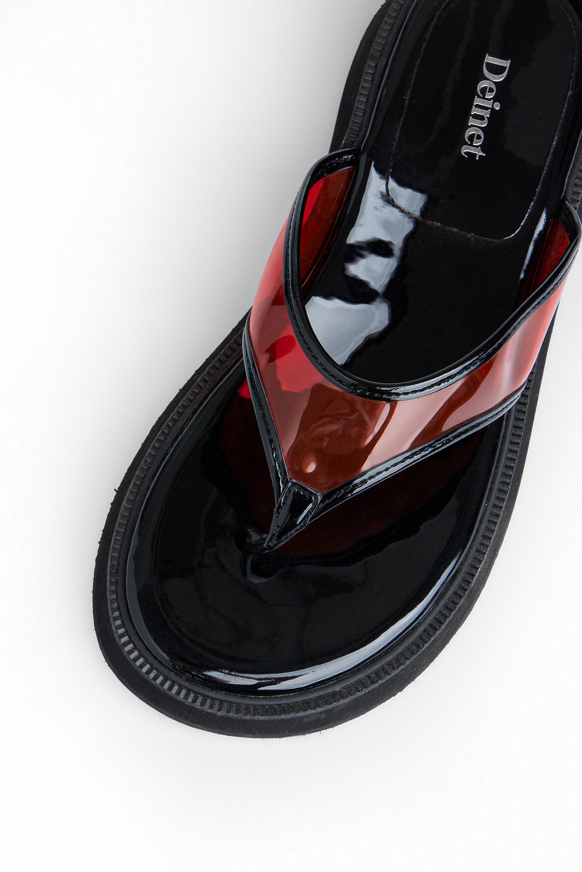 다이닛(DEINET) JELLY FLIP FLOP IN RED
