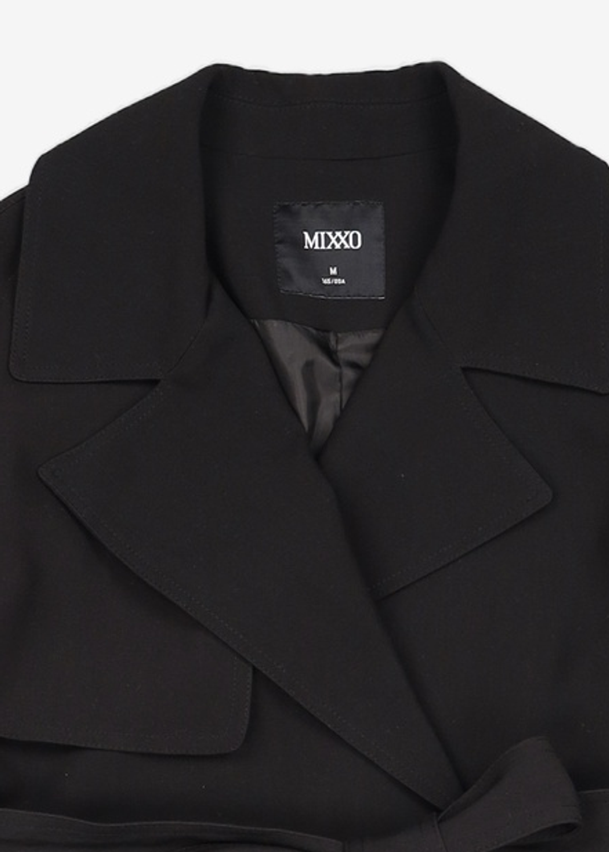 미쏘(MIXXO) 더블버튼 베이직 트렌치 코트 MIWJTC31PB M