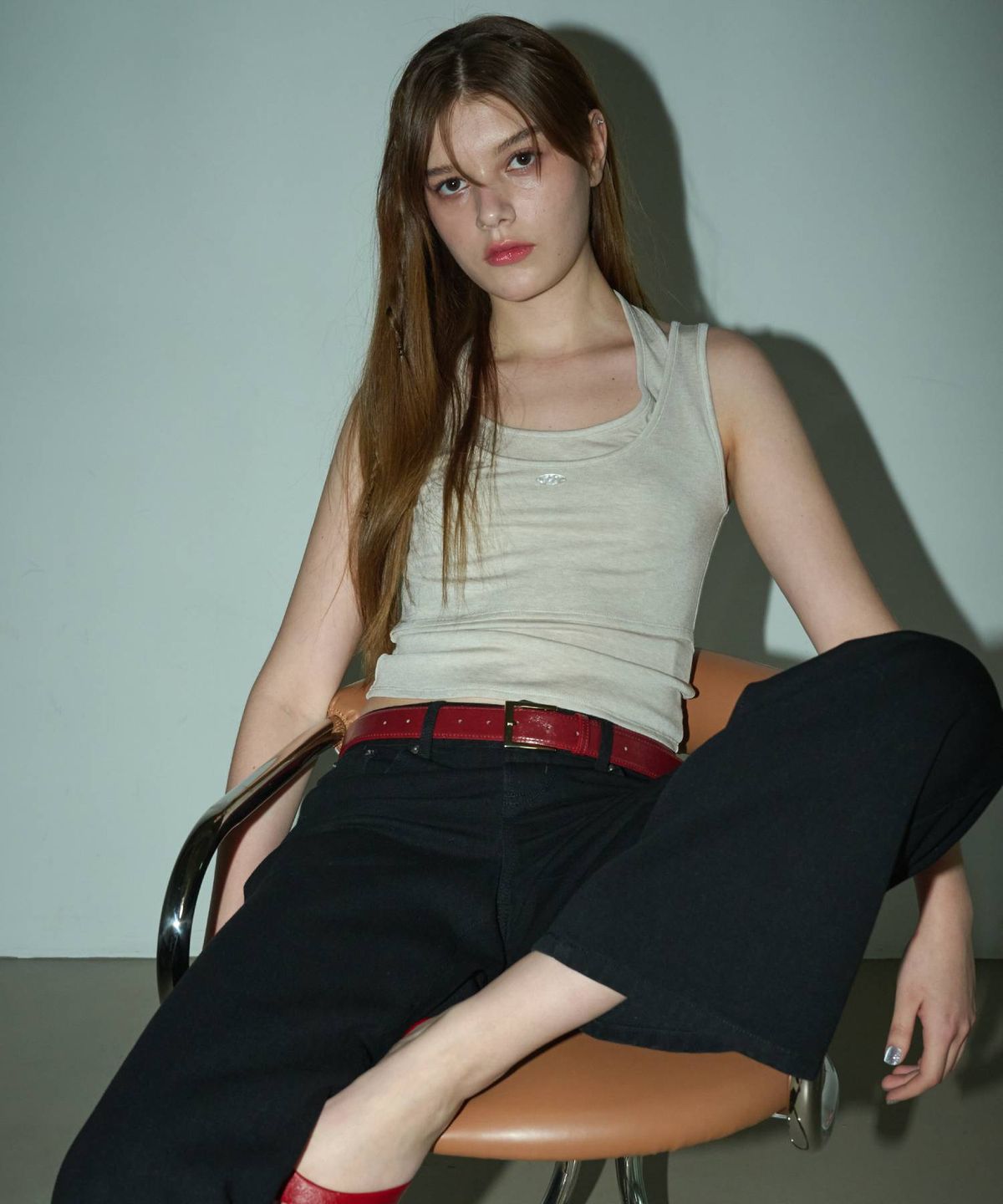 림닉(REEMNIK) MUTE LAYERED  TANK TOP [OATMEAL]