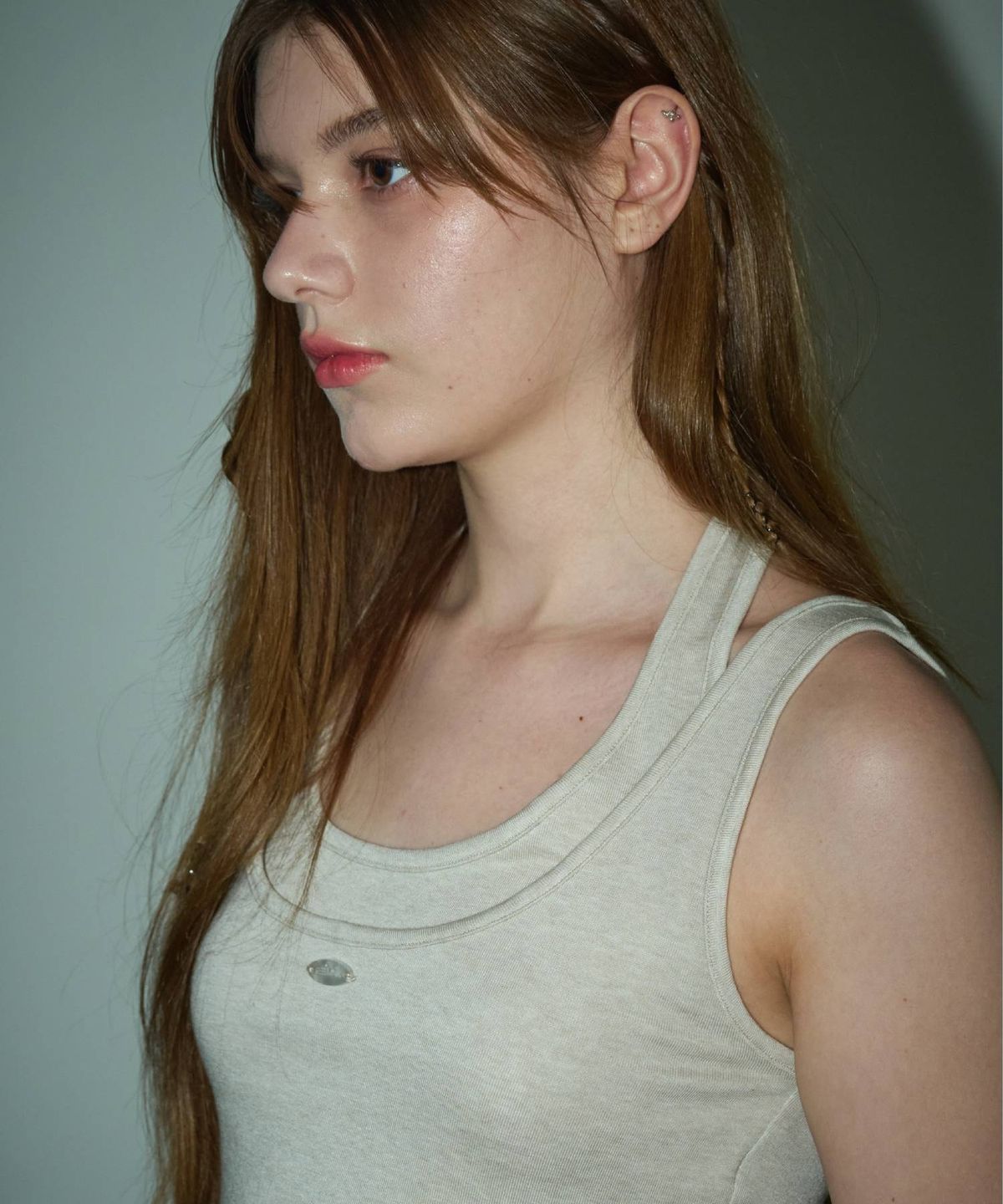 림닉(REEMNIK) MUTE LAYERED  TANK TOP [OATMEAL]