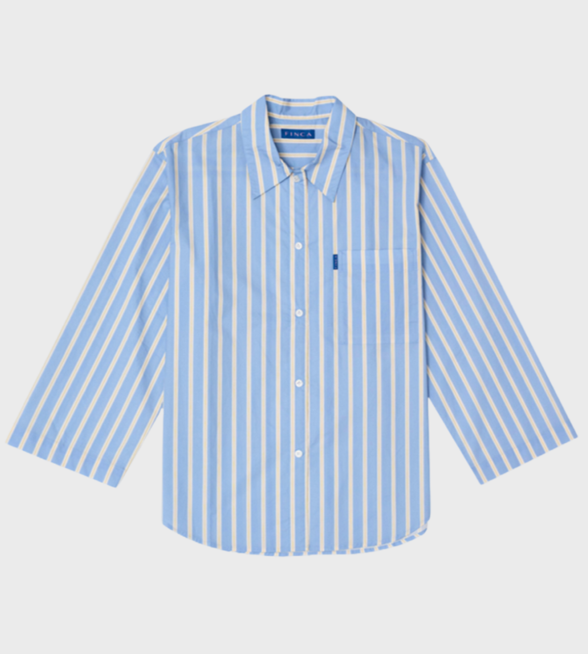 핀카(FINCA) BL107 클래식 셔츠_블루 레이어 스트라이프 2SIZES