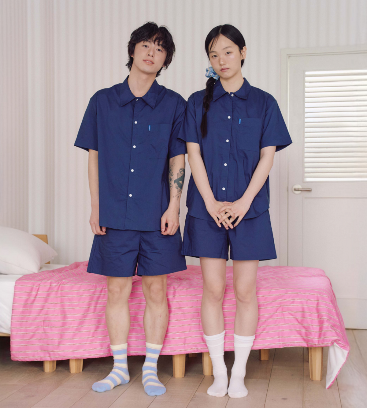 핀카(FINCA) BL003 클래식 반셔츠_네이비 블레이저 2SIZES