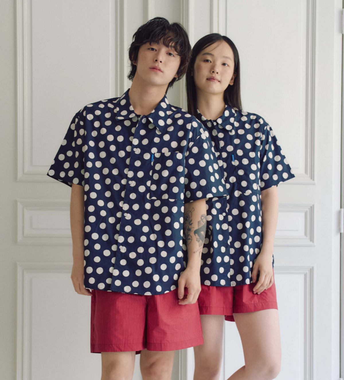핀카(FINCA) RE102 클래식 쇼츠_체리레드 스트라이프 2SIZES