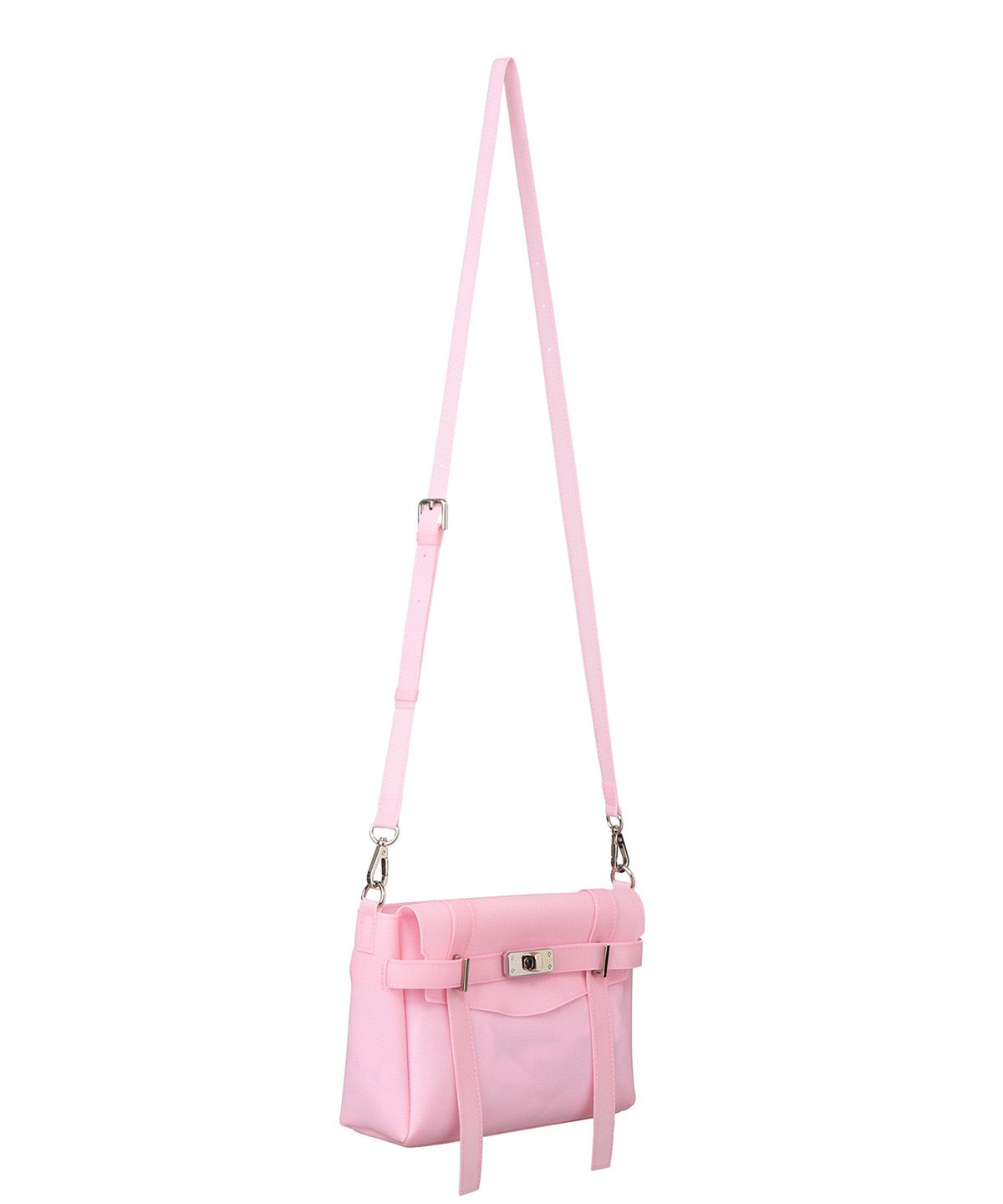 다이닛(DEINET) JELLY POINT CROSS BAG IN PINK