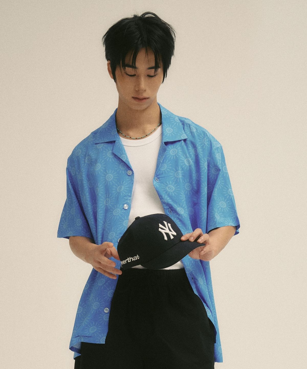 빌라레이(VILLA RAY) 블루 미라지 남성 비스코스 셔츠