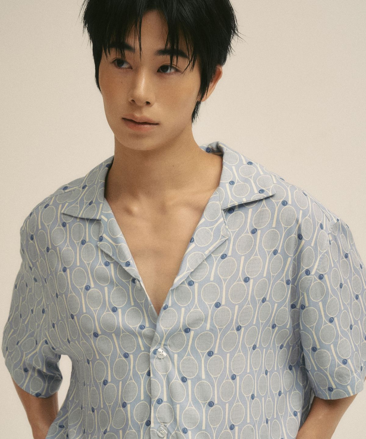 빌라레이(VILLA RAY) 테니스 클럽 아카이브 남성 비스코스 셔츠