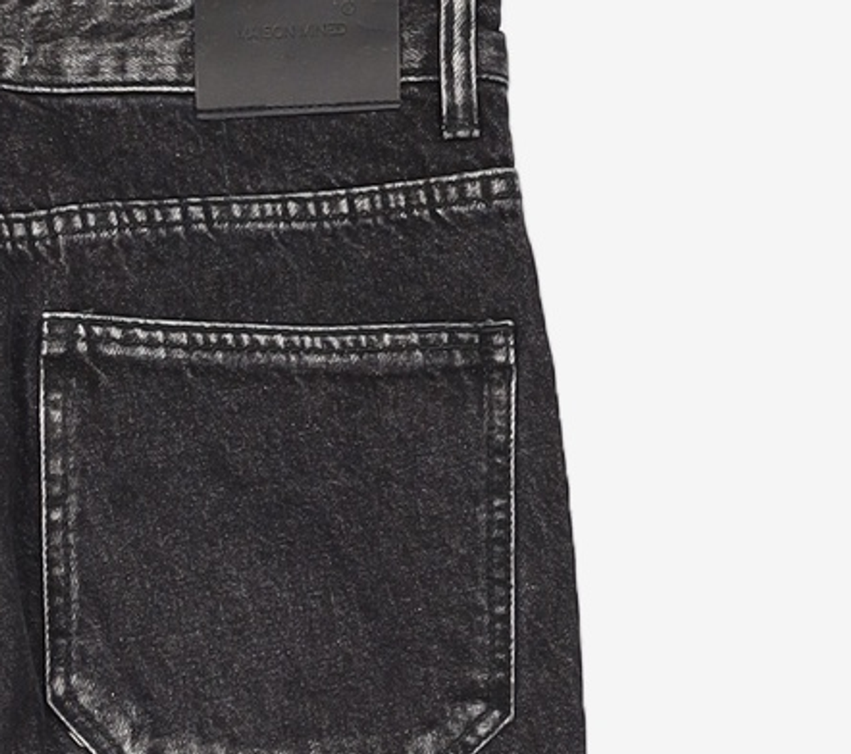메종미네드(MAISON MINED) GREY POINTED WIDE DENIM 46