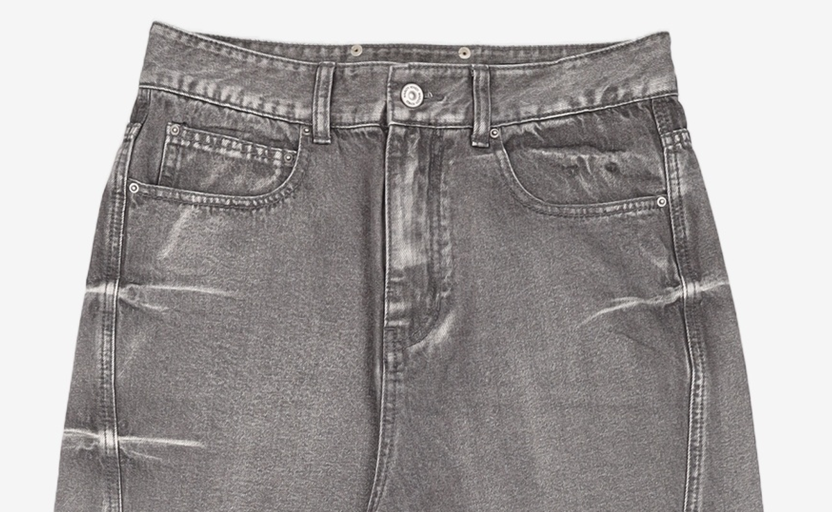 메종미네드(MAISON MINED) PINCH WIND DENIM PANTS GREY S