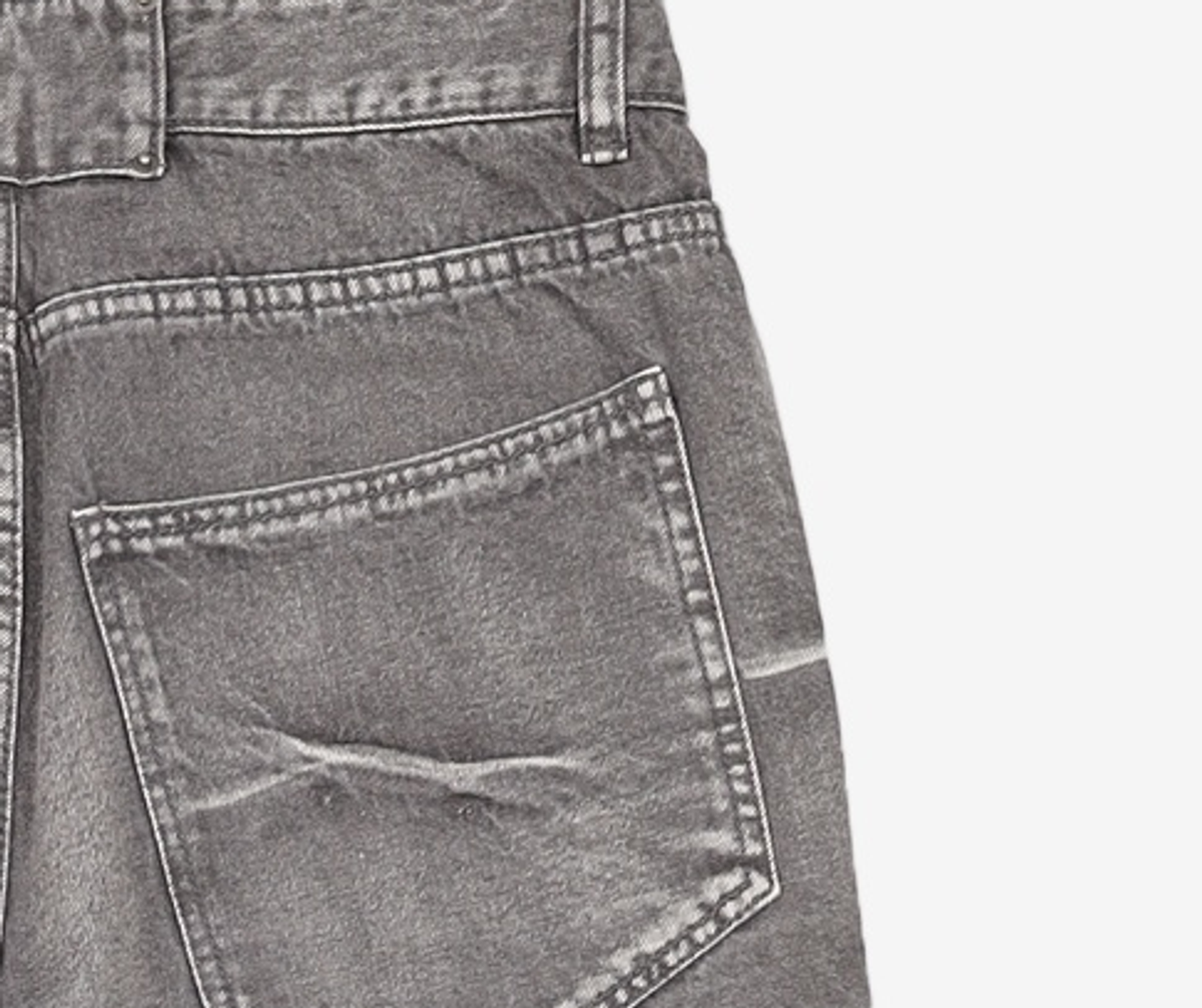 메종미네드(MAISON MINED) PINCH WIND DENIM PANTS GREY S