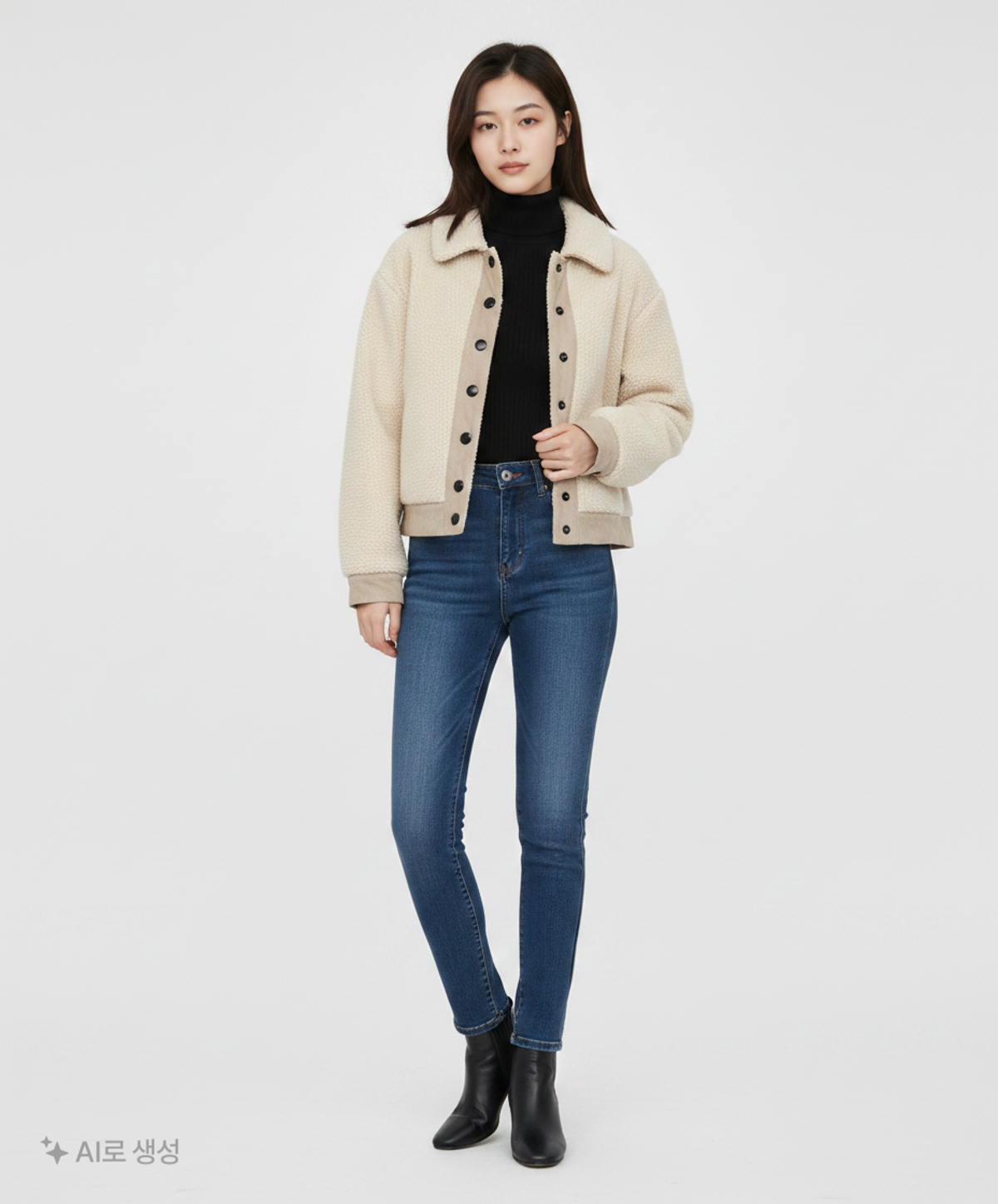 자라 니트(ZARA KNIT) 무스탕/퍼 M