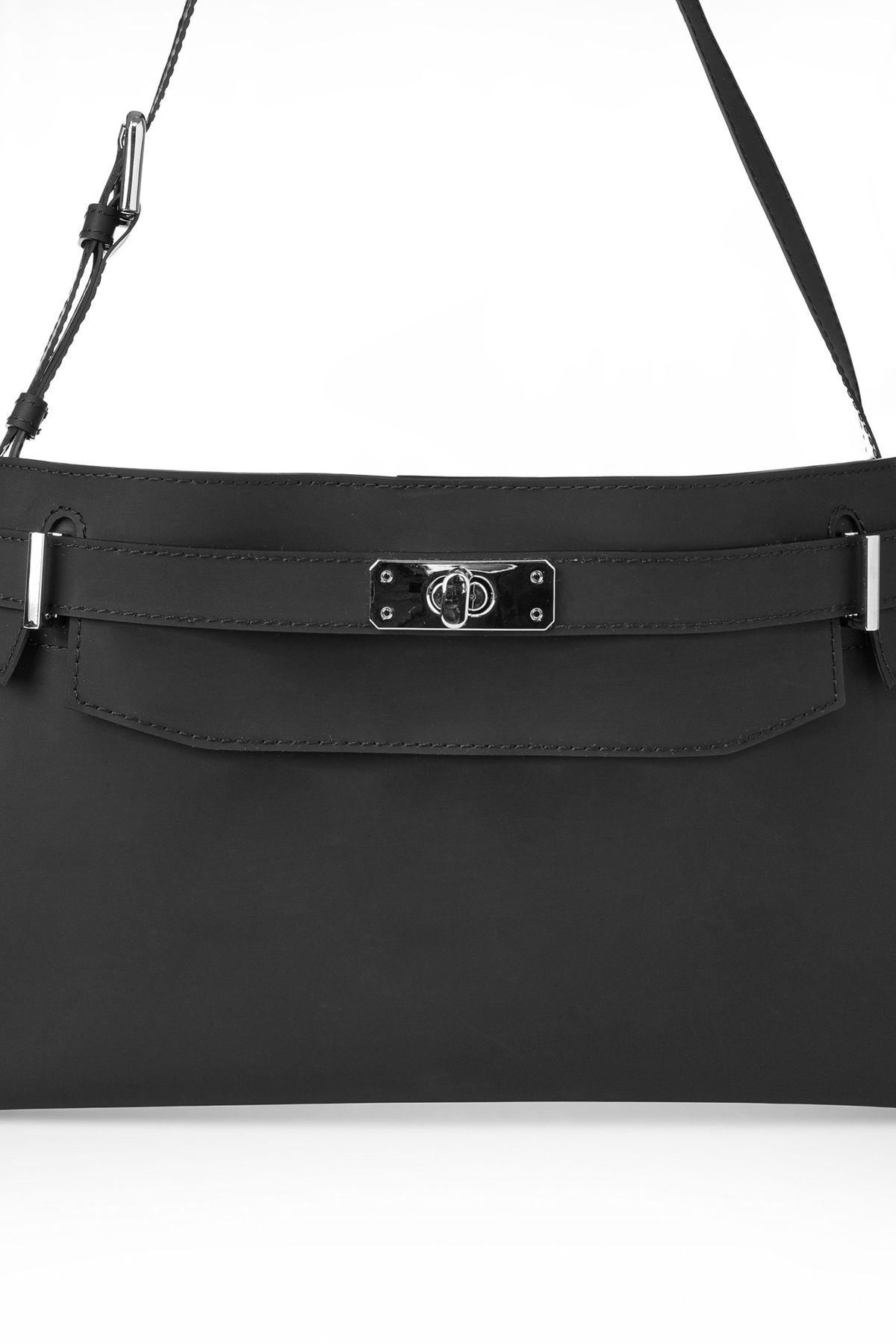 다이닛(DEINET) JELLY TWO-WAY MIDDLE BAG IN BLACK