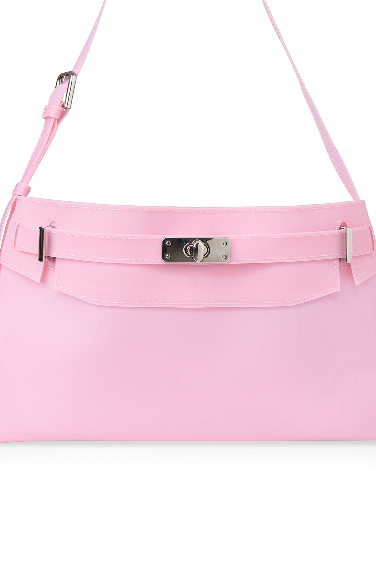 다이닛(DEINET) JELLY TWO-WAY MIDDLE BAG IN PINK