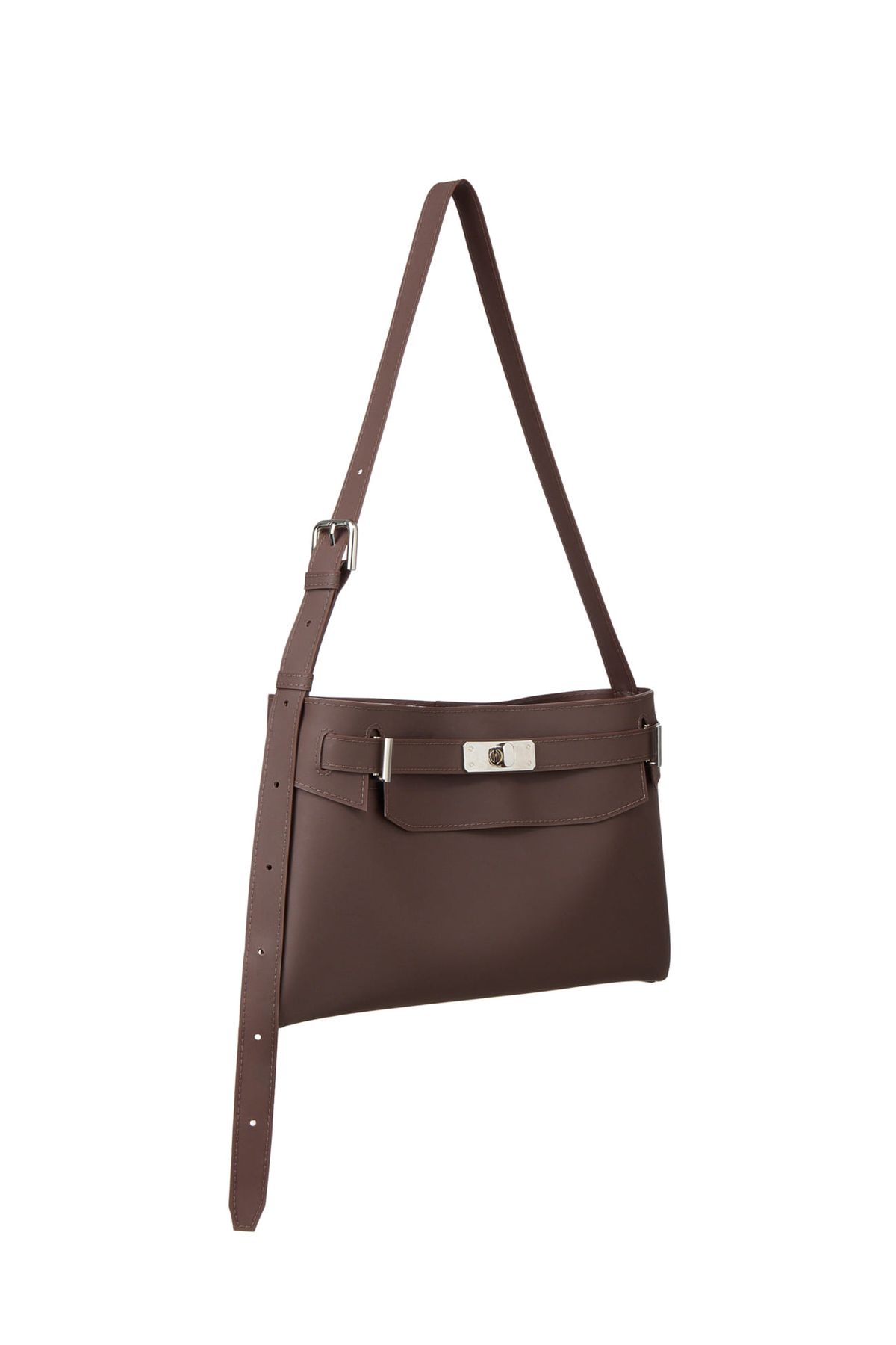 다이닛(DEINET) JELLY TWO-WAY MIDDLE BAG IN BROWN