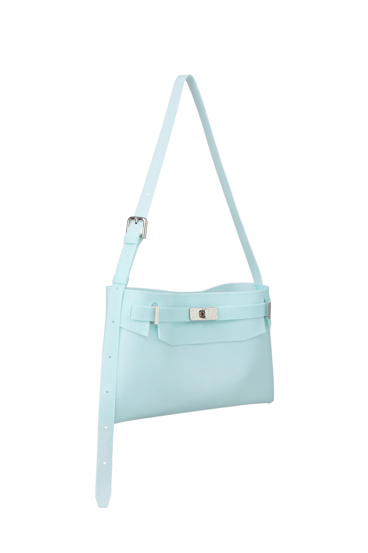 다이닛(DEINET) JELLY TWO-WAY MIDDLE BAG IN ICE BLUE