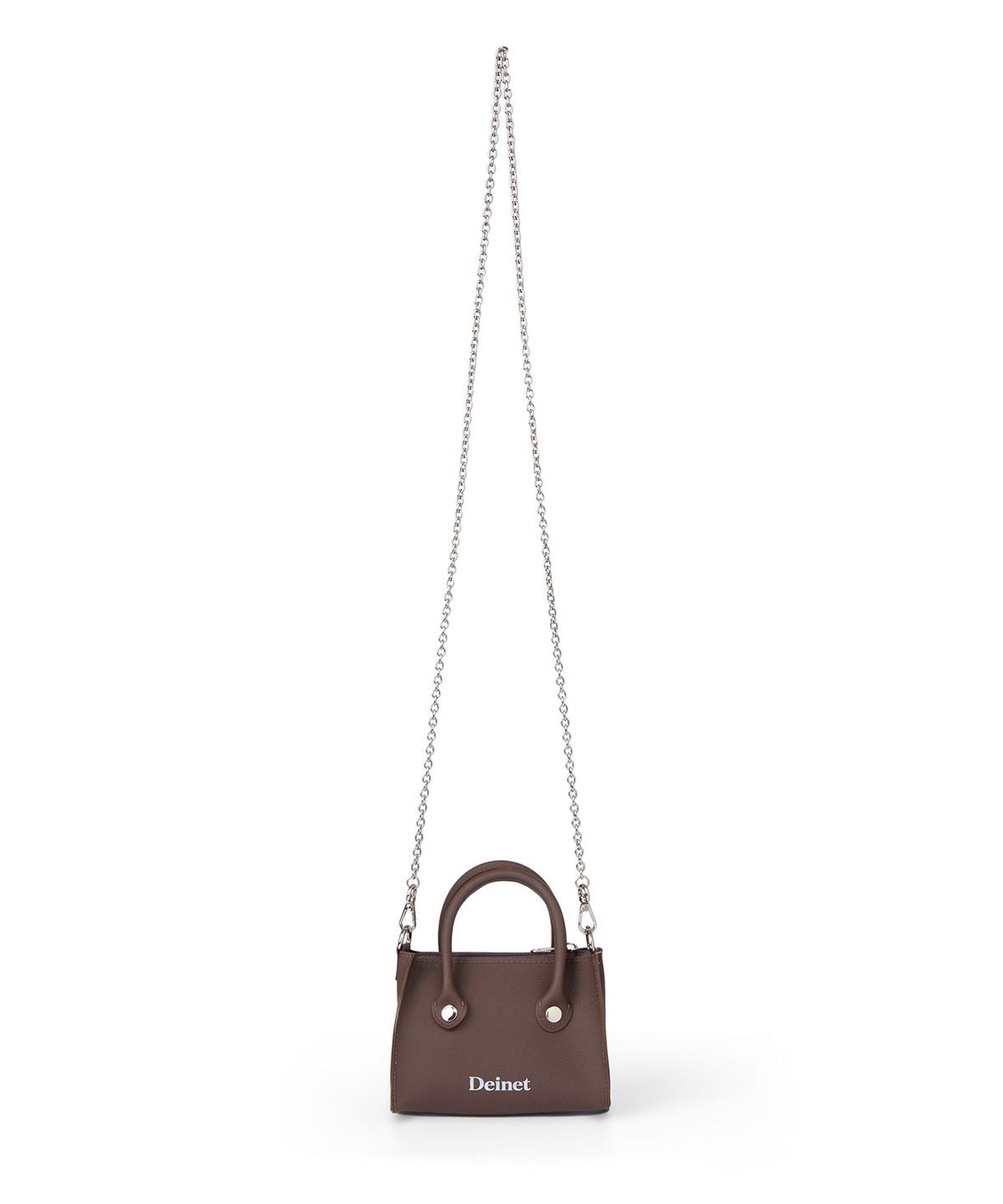 다이닛(DEINET) JELLY CHAIN MINI BAG IN BROWN
