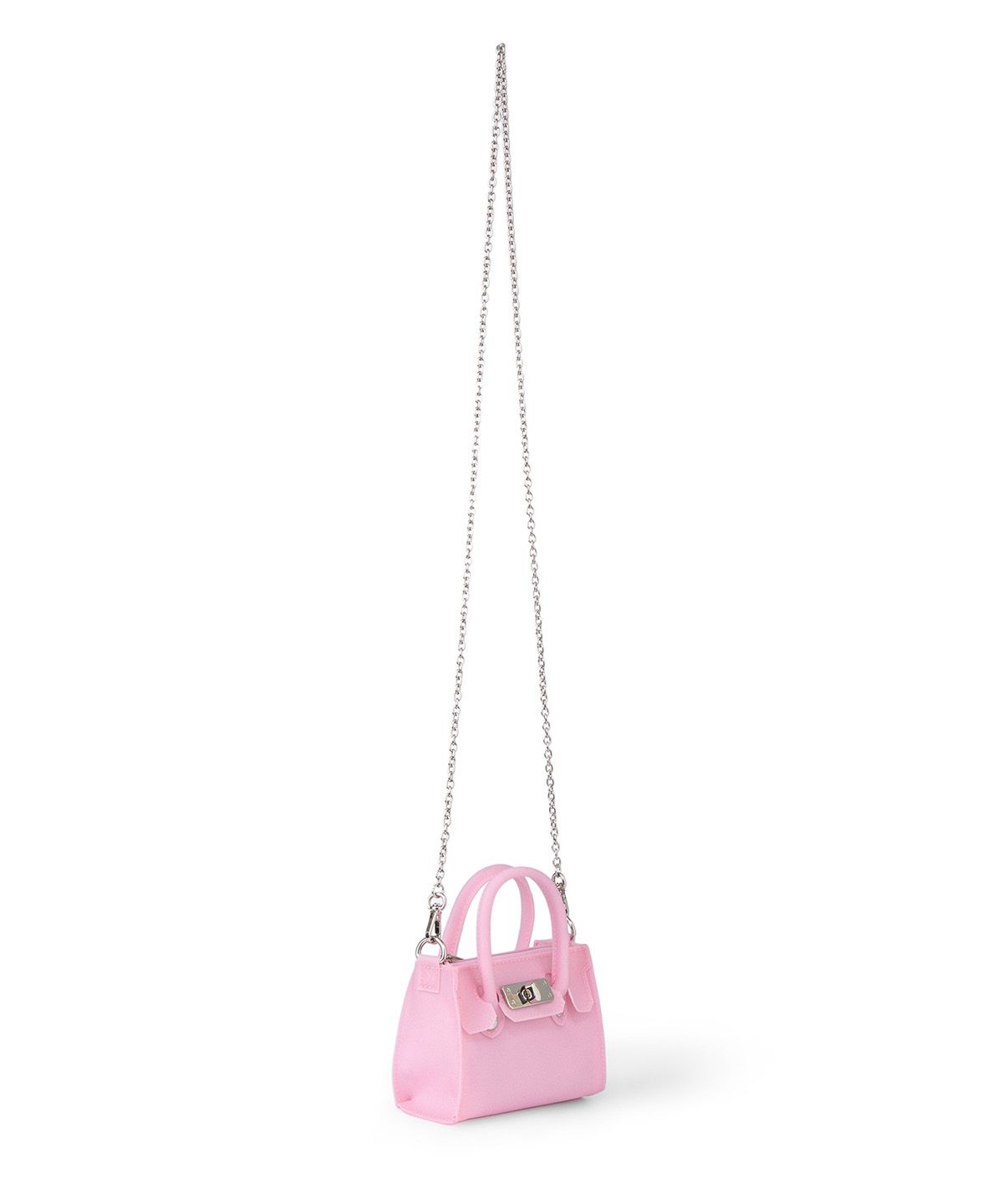 다이닛(DEINET) JELLY CHAIN MINI BAG IN PINK