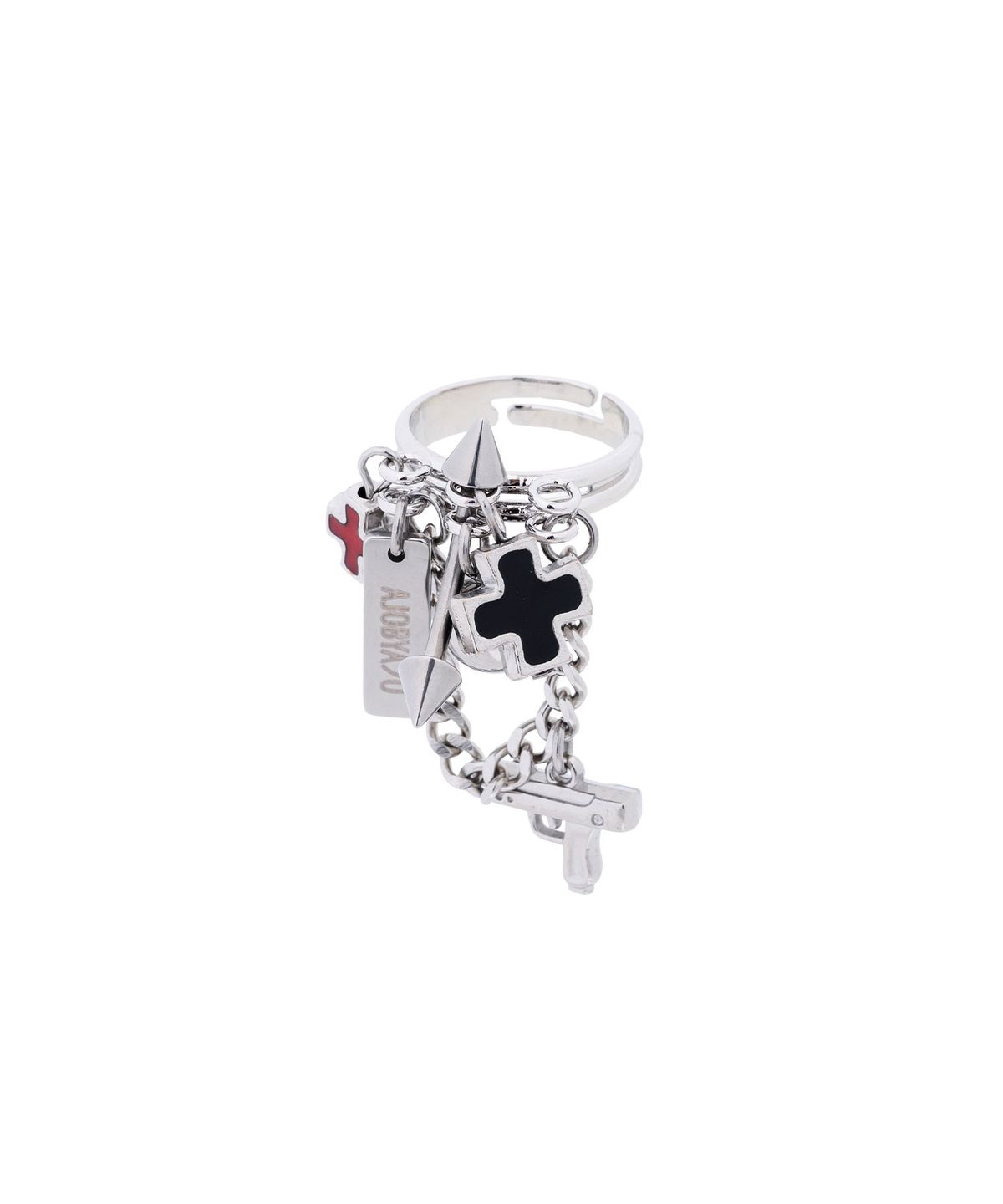 아조바이아조(AJOBYAJO) Crossfire Cluster Ring [SILVER]
