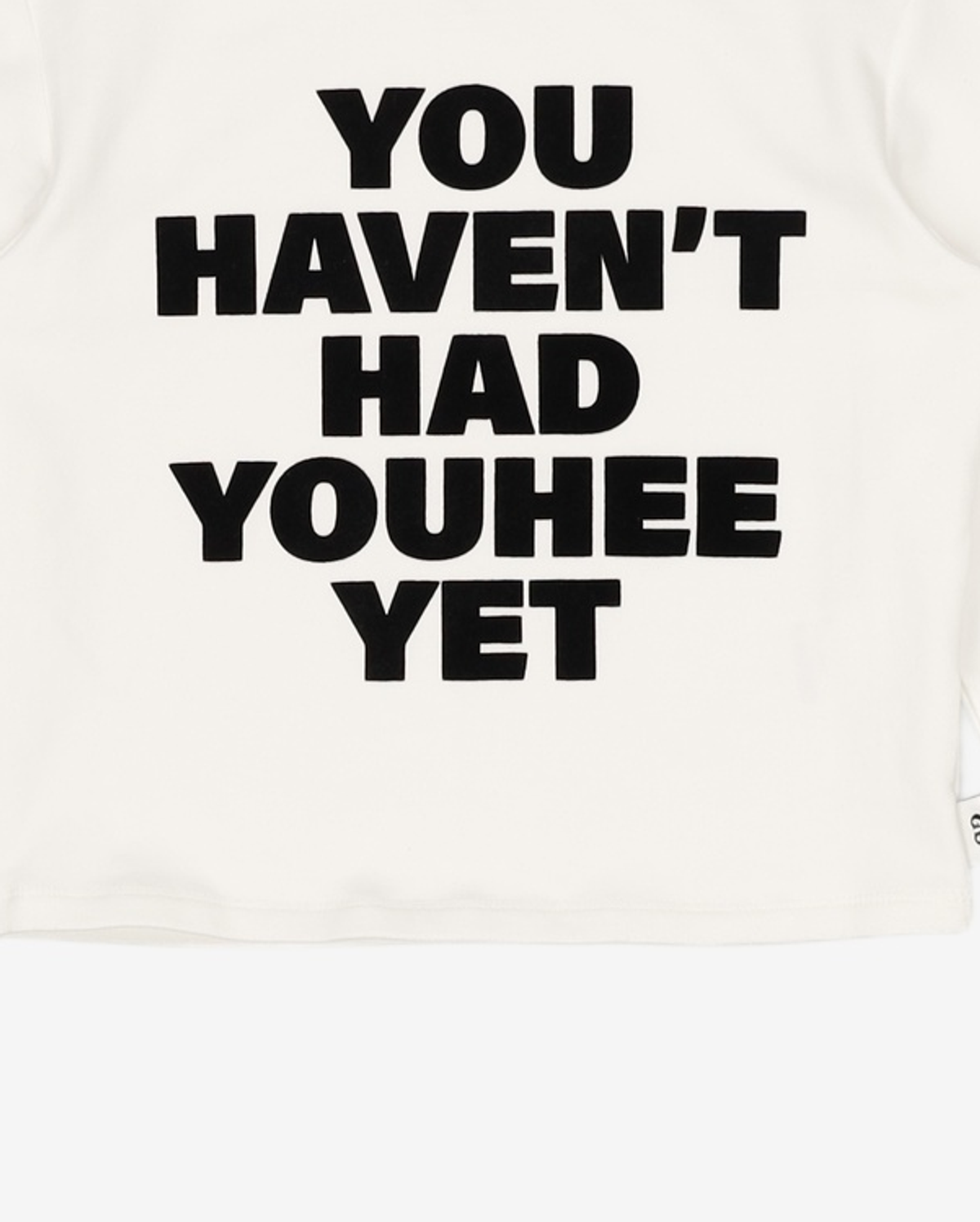 유희(YOUHEE) YOUHEE LETTERING LONG SLEEVE WHITE FREE