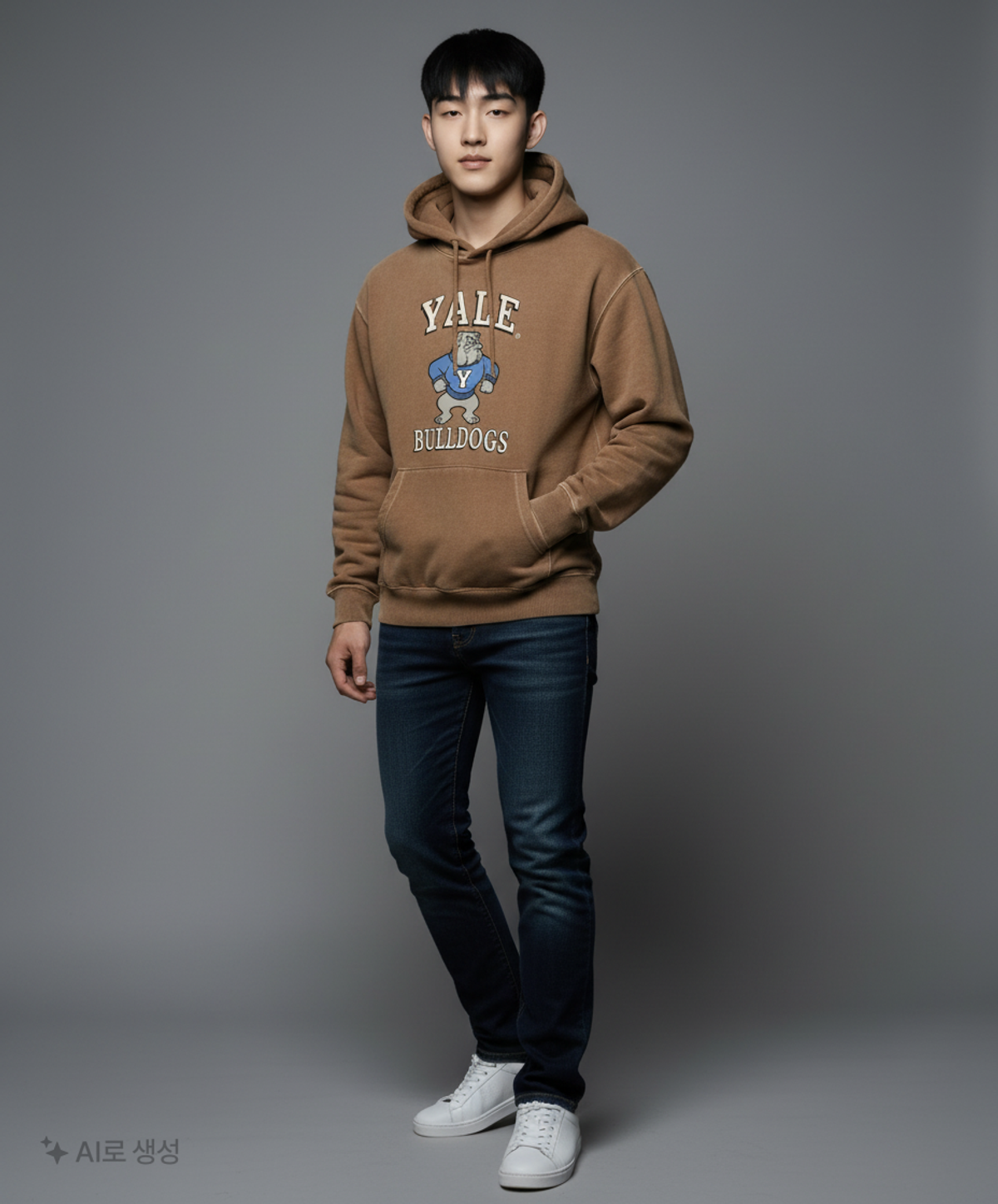 예일(YALE) 후드 티셔츠 M