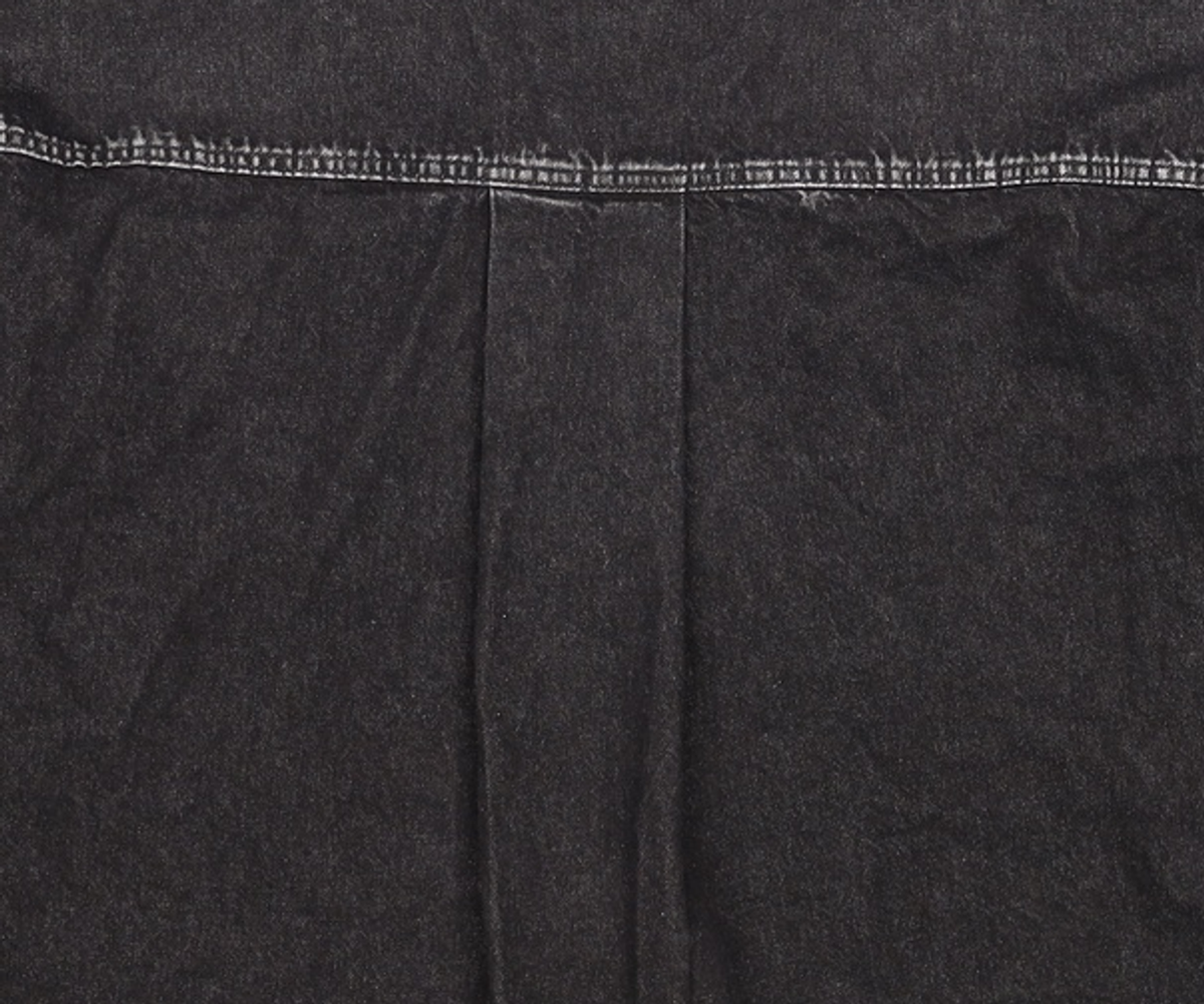 메종미네드(MAISON MINED) GREY POINTED DENIM SHIRTS S