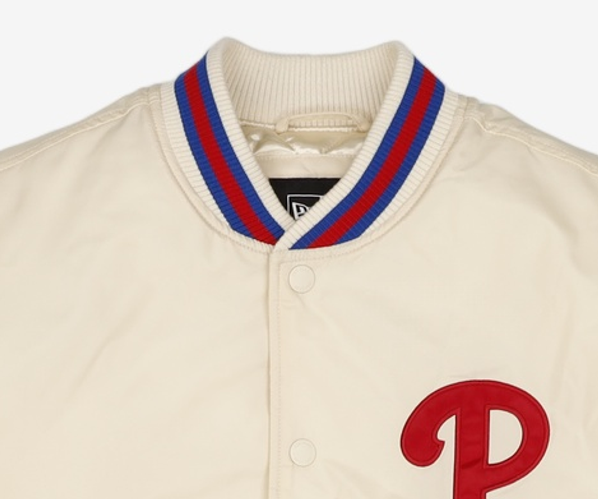 뉴에라(NEW ERA) MLB 필라델피아 필리스 어센틱 스타디움 재킷 아이보리 L
