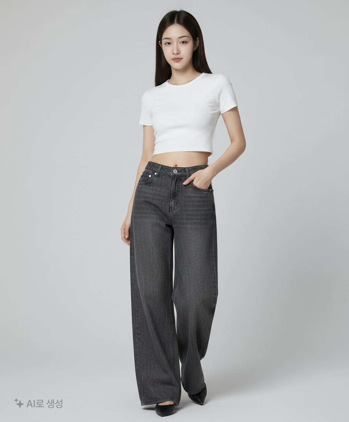 데케트(DECET) 청/데님 팬츠 S