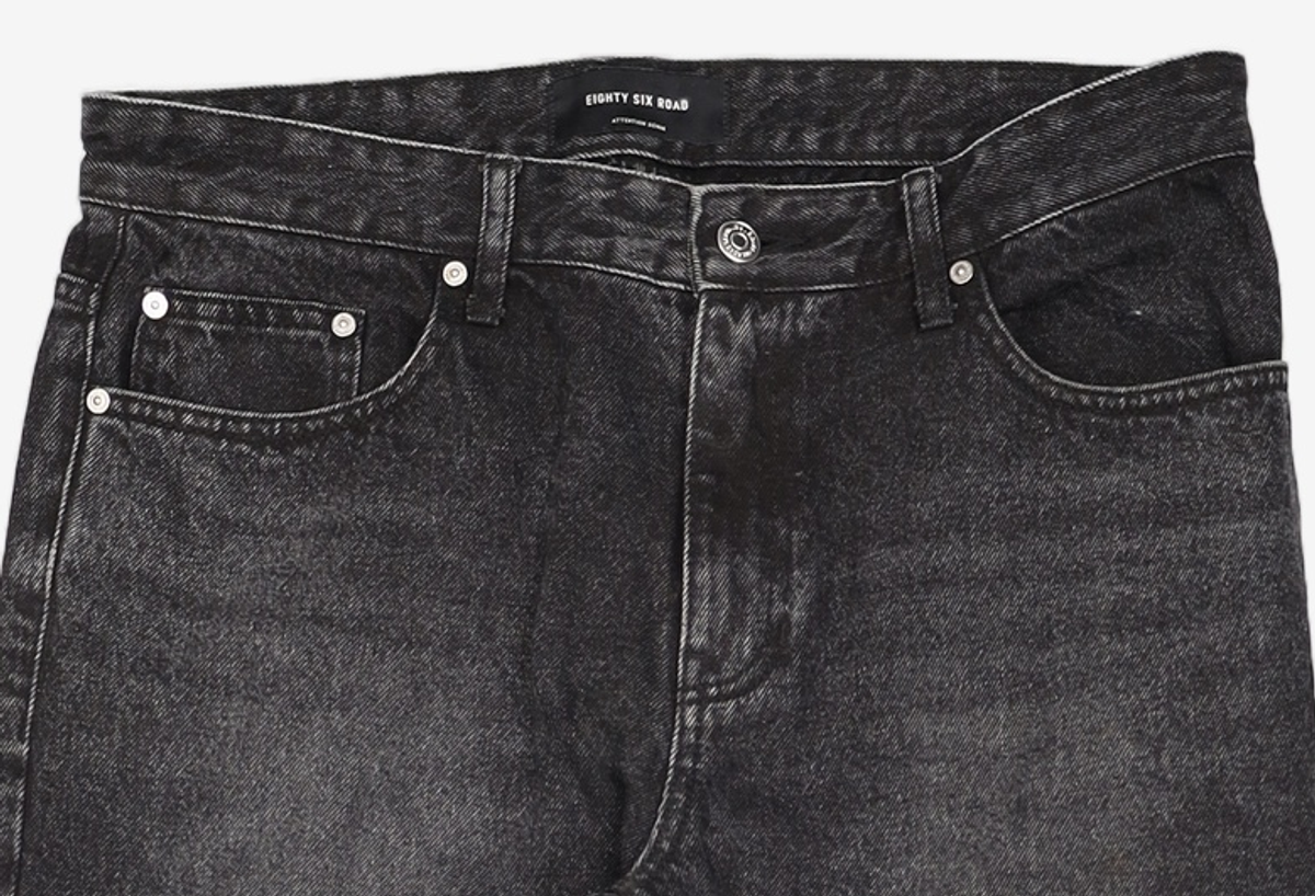 86로드(86ROAD) BLACK NORMAL CHIP / CROP TAPERED 34