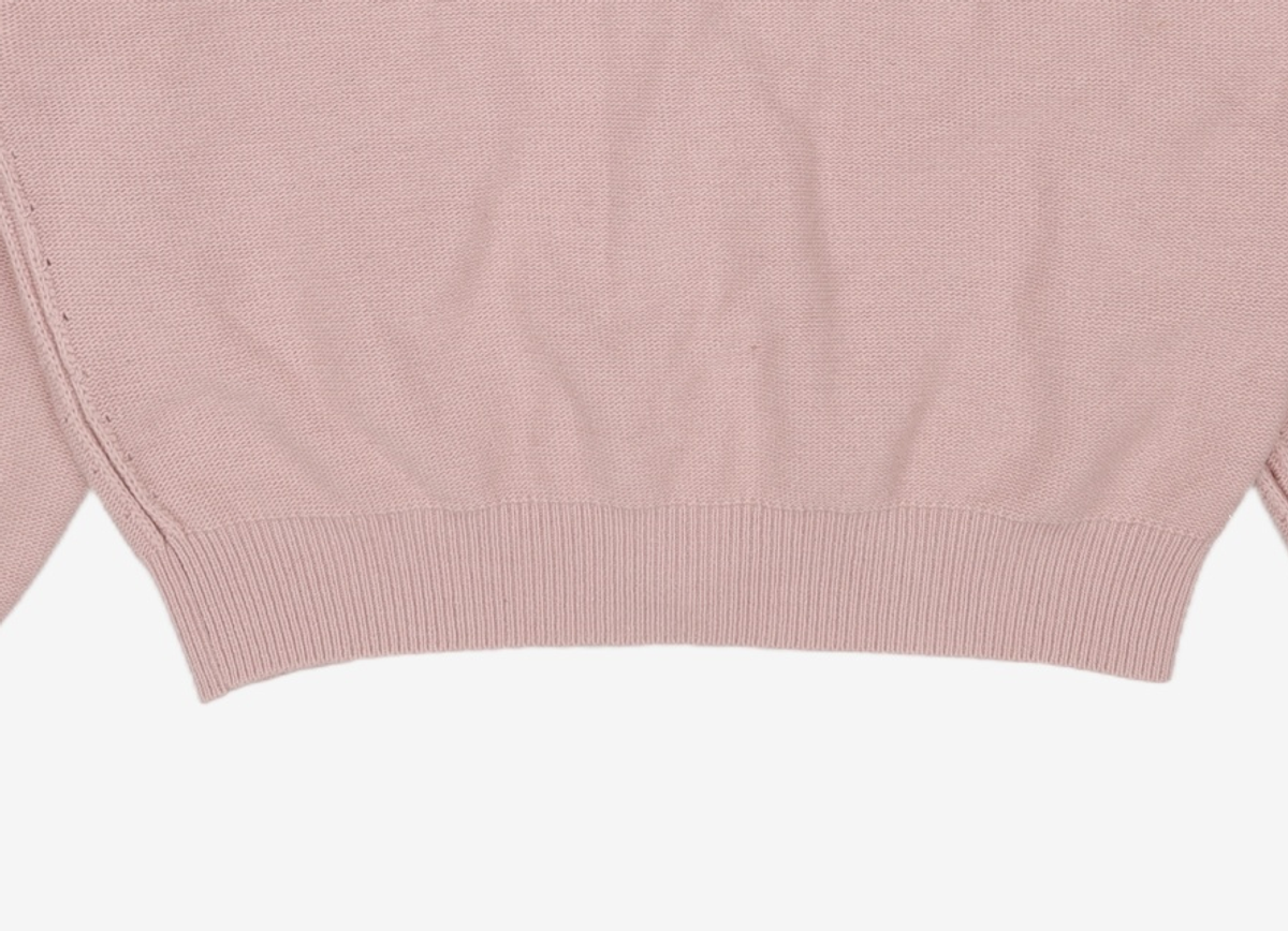 라그랑지(LAGRANGE) WOOL CASH COLLAR KNIT CARDIGAN PALE PINK M