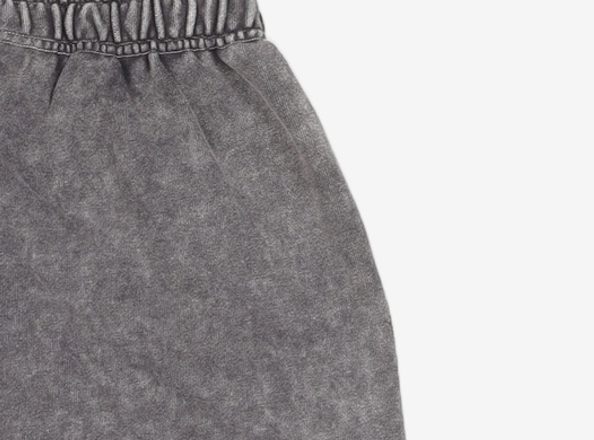 김미더영(GIMMETHEYOUNG) G_SIDE SHIRRING SWEATPANTS_23FW / BLACK ONE