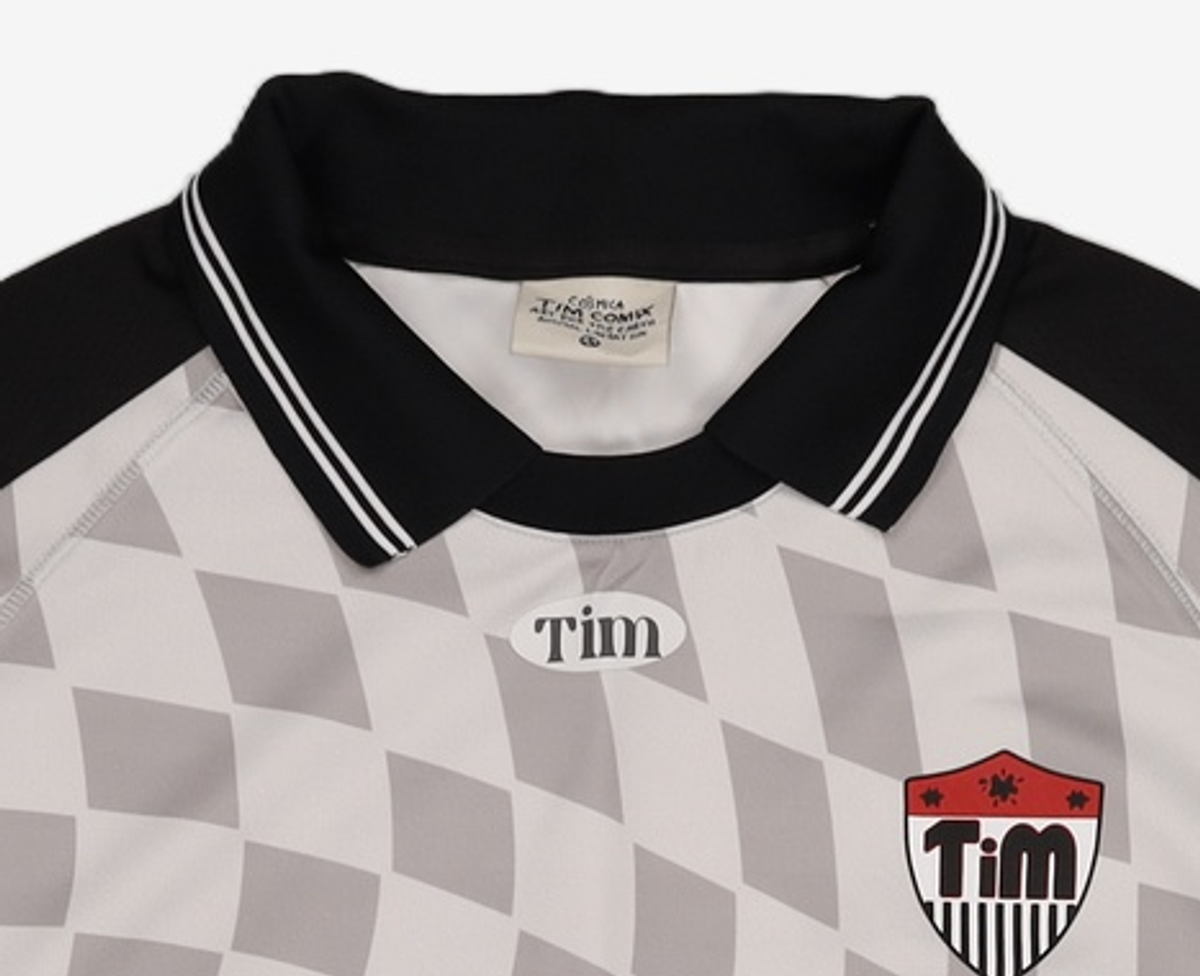 팀코믹스(TIMCOMIX) SIEMPRE CHECKERBOARD SOCCER JERSEY LIGHT GRAY 0