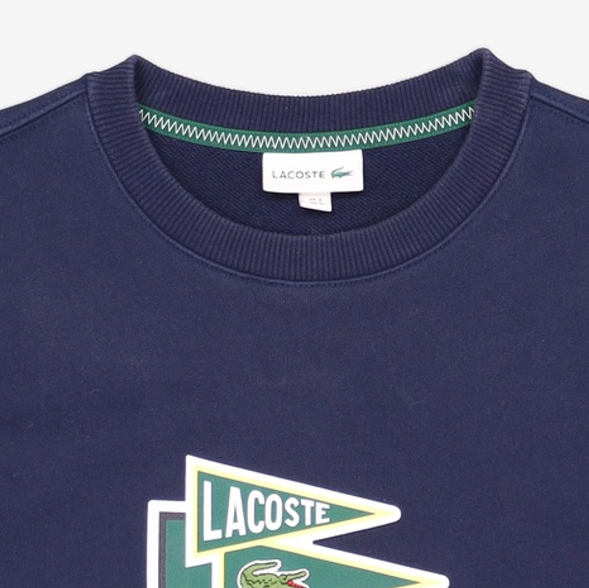 라코스테(LACOSTE) 남성 뱃지 프린트 풀오버 SH7419-51N 166 M