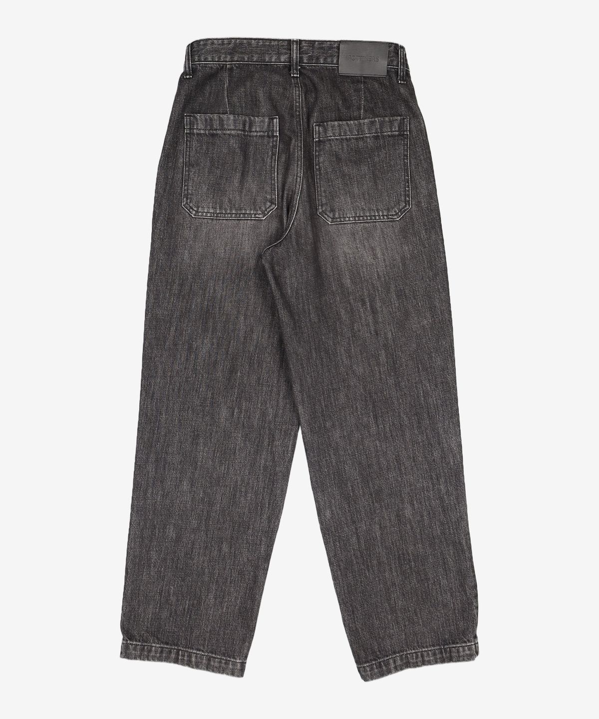 포트너스(FOTTNERS) Two Tuck Straight Black Jeans S