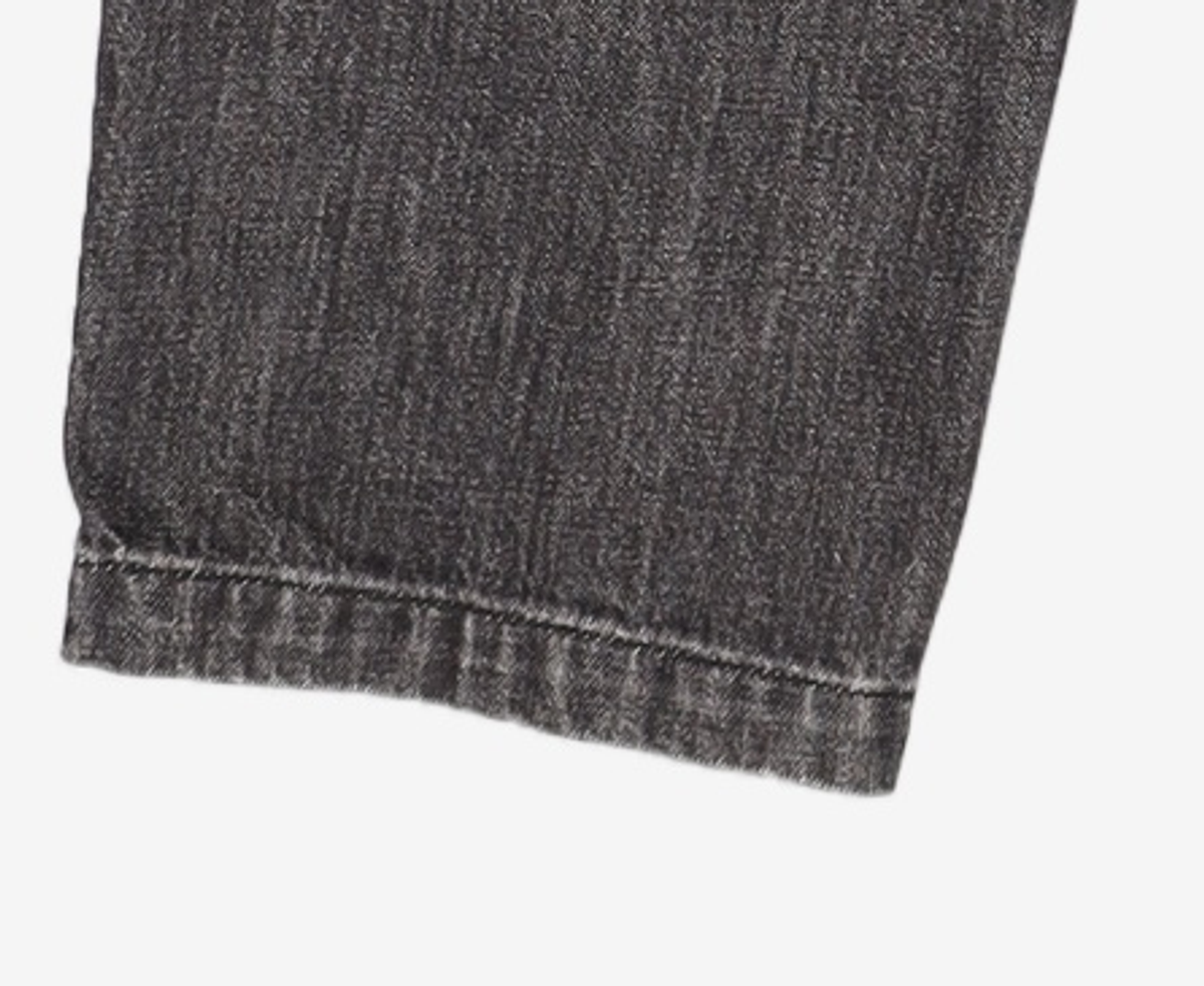 포트너스(FOTTNERS) Two Tuck Straight Black Jeans S