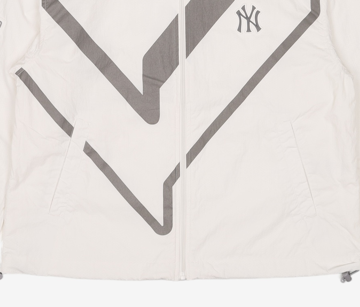 엠엘비(MLB) 씸볼 컬러 콤비네이션 후디드 바람막이 NY (Ivory) S