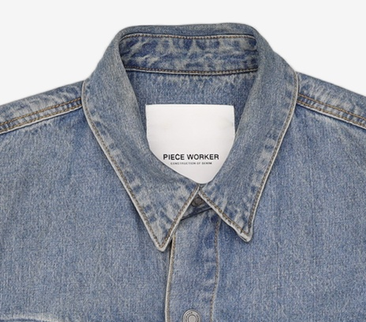 피스워커(PIECE WORKER) Denim Armor 595 - Medium Blue / Semi Over L