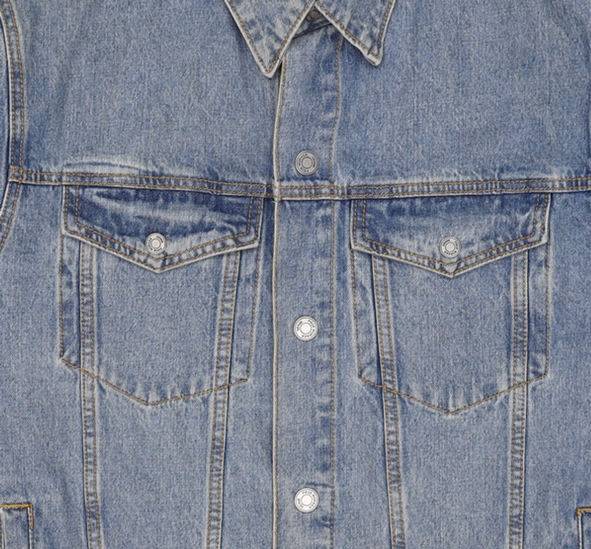 피스워커(PIECE WORKER) Denim Armor 595 - Medium Blue / Semi Over L